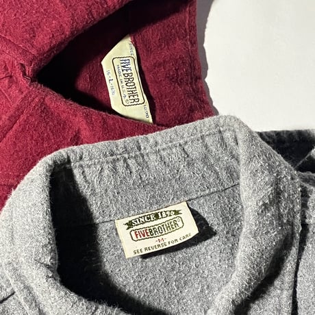 90’s FIVE BROTHER chamoiscloth shirt