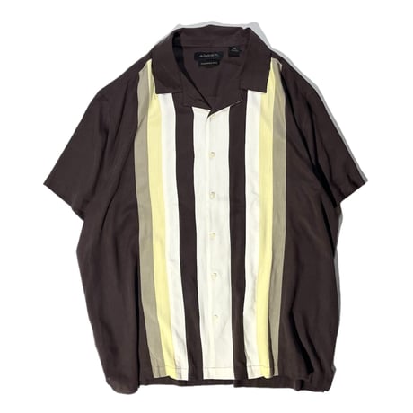 silk open collar shirt shirt