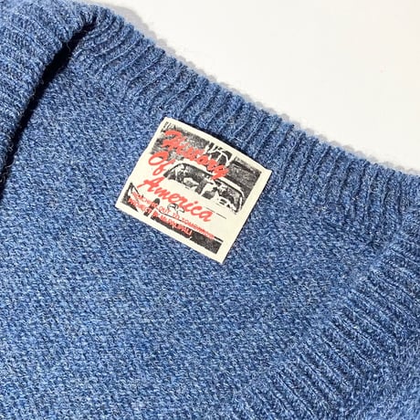 vintage vneck wool Knit