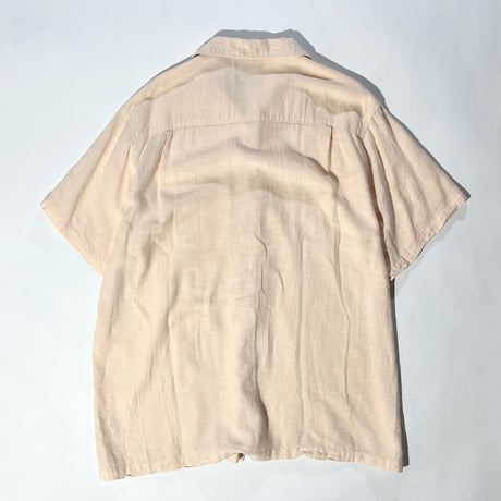 hagger linen s/s open collar shirt shirt