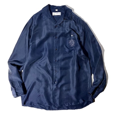 NEW FAST silk open collar shirt