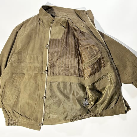 old faux suede jacket