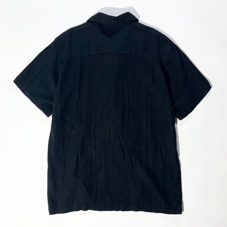 hagger linen s/s open collar shirt shirt