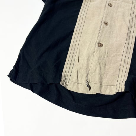haggar open collar shirt shirt