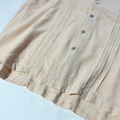 hagger linen s/s open collar shirt shirt