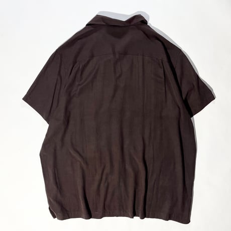 silk open collar shirt shirt