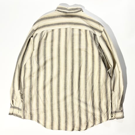 stripe linen × rayon shirt
