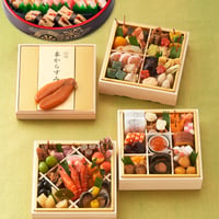 味百華 四段重（全58品）＆祝寿司（10種30貫）　【おせちのお届け日：2025/12/30（火）】
