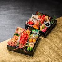 購入特典付き　「海座」彩 二段重（全36品）　【お届け日：2025/12/30（火）】