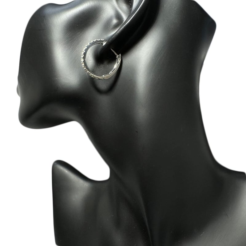 Pt1.00ctダイヤモンドフープピアス | 日本最大級の品揃えを誇る