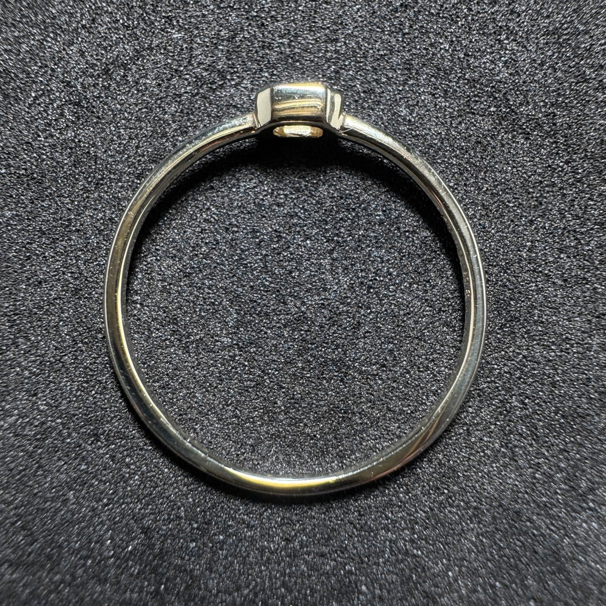 天然ダイヤモンド リング エメラルドカット 計0.698ct エメラルド ダイヤモンドリング EM 1.04ct D 0.14ct K18YG C-LINE