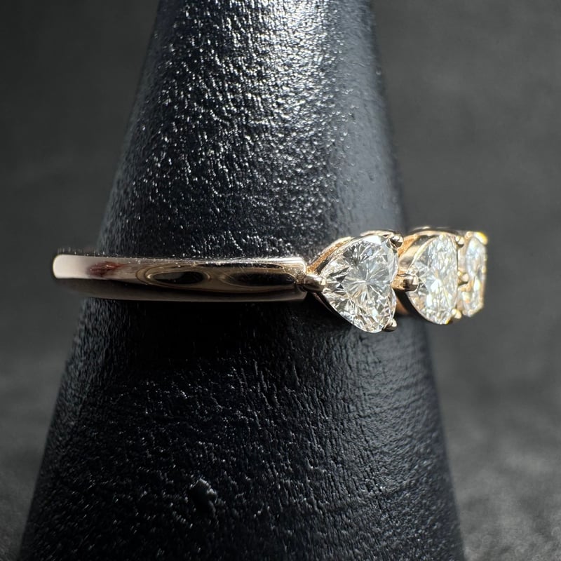 agete K18 K10 ラフダイヤモンド ハーフエタニティリング すぐ届く☆Agete K18ハーフエタニティリング ギフトにも大人気