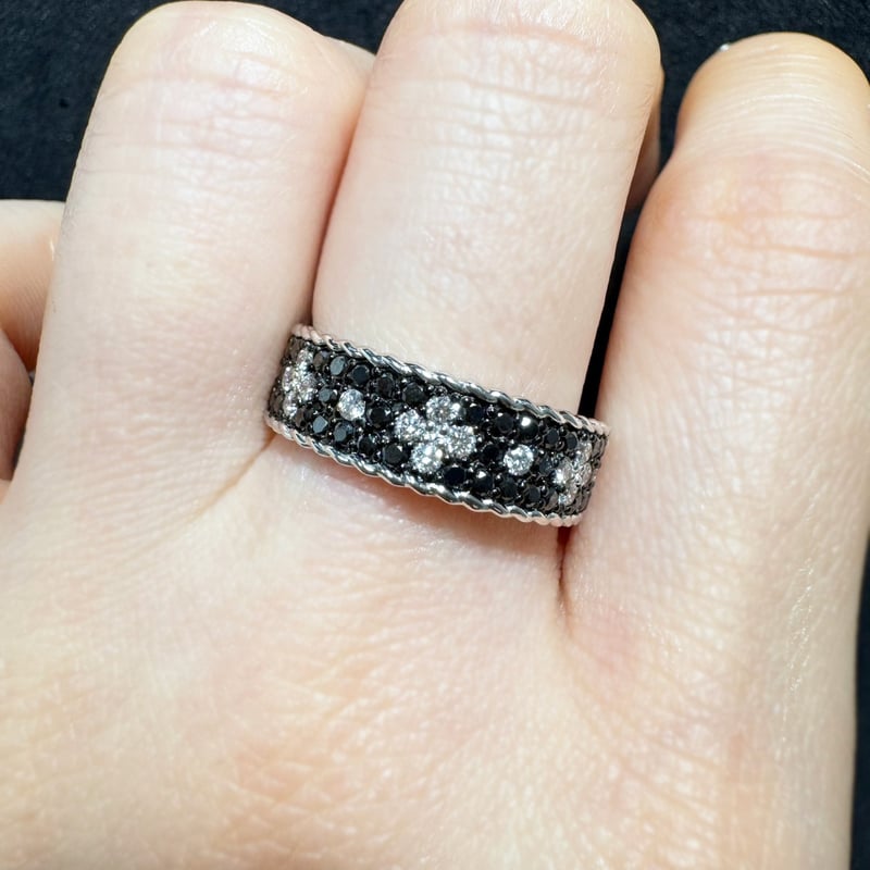Pt900 0.385ct ブラックダイヤモンド リング | 日本最大級の品