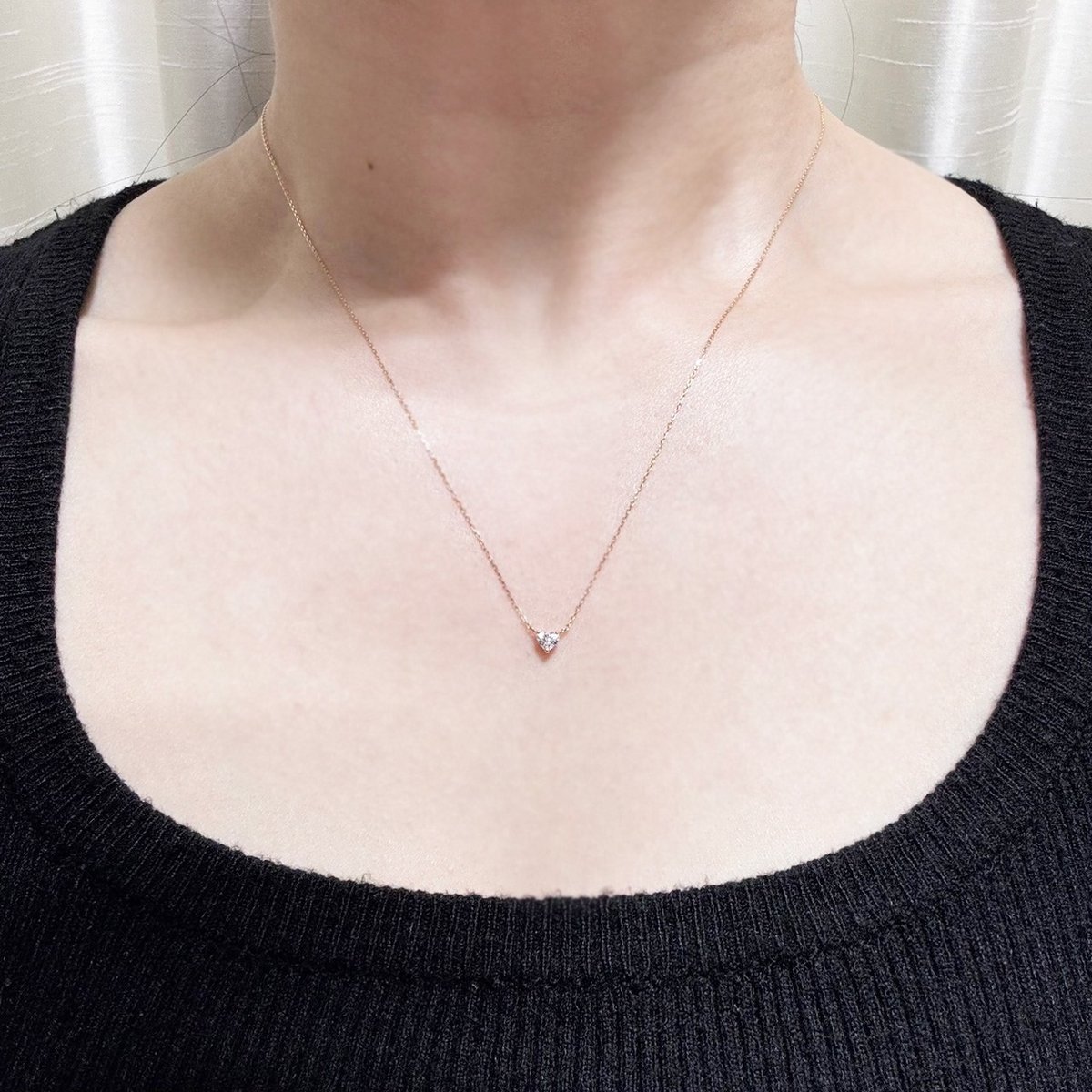 ハートシェイプ　ダイヤモンド　18k ネックレス ハートシェイプ ダイヤモンド ネックレス K18YG – RTJ Jewelry