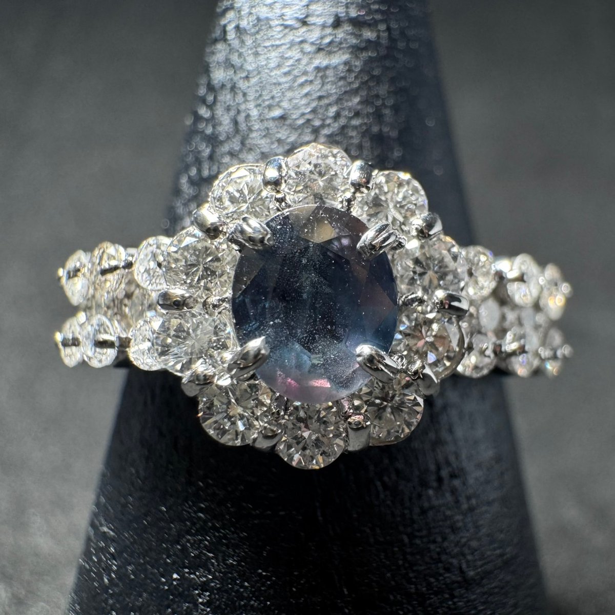 ★Pt950★アレキサンドライト0.45ct ダイヤ0.80ctリング★#12★ ☆Pt950☆アレキサンドライト0.45ct ダイヤ0.80ctリング☆#12
