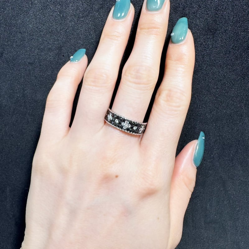 【ツジヨシエ様】0.529ct/0.385ct　ブラウンダイヤモンド　リングPT Pt900 0.385ct ブラックダイヤモンド リング | 日本最大級の品
