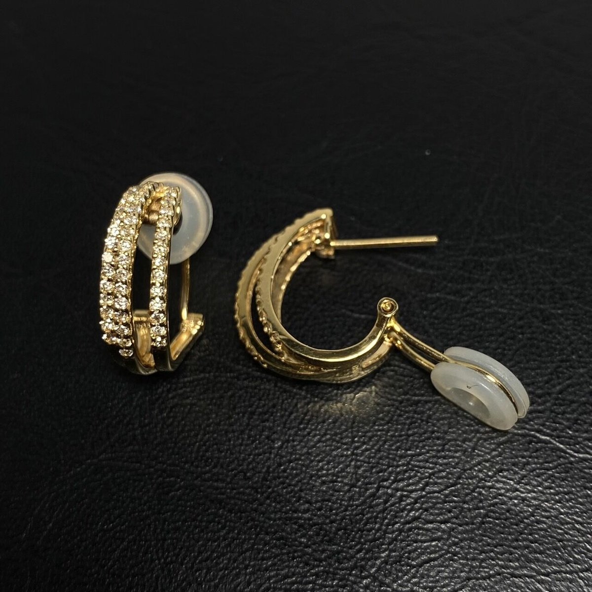 k18 ダイヤモンド　フープピアス K18YG0.58ctダイヤモンドフープピアス | 日本最大級の品揃えを誇る大阪