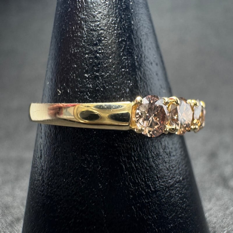K18YG 1.54ct ブラウンダイヤモンド エタニティリング | 日本最大級の 