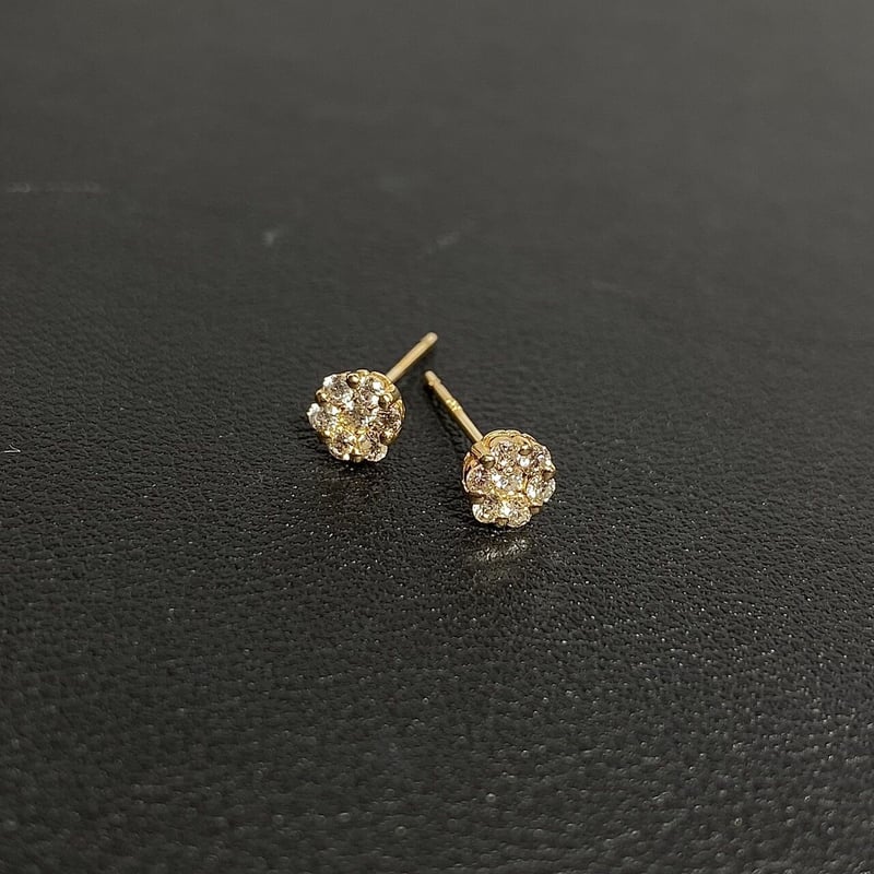 K18YG0.20ctダイヤモンドピアス | 日本最大級の品揃えを誇る大阪