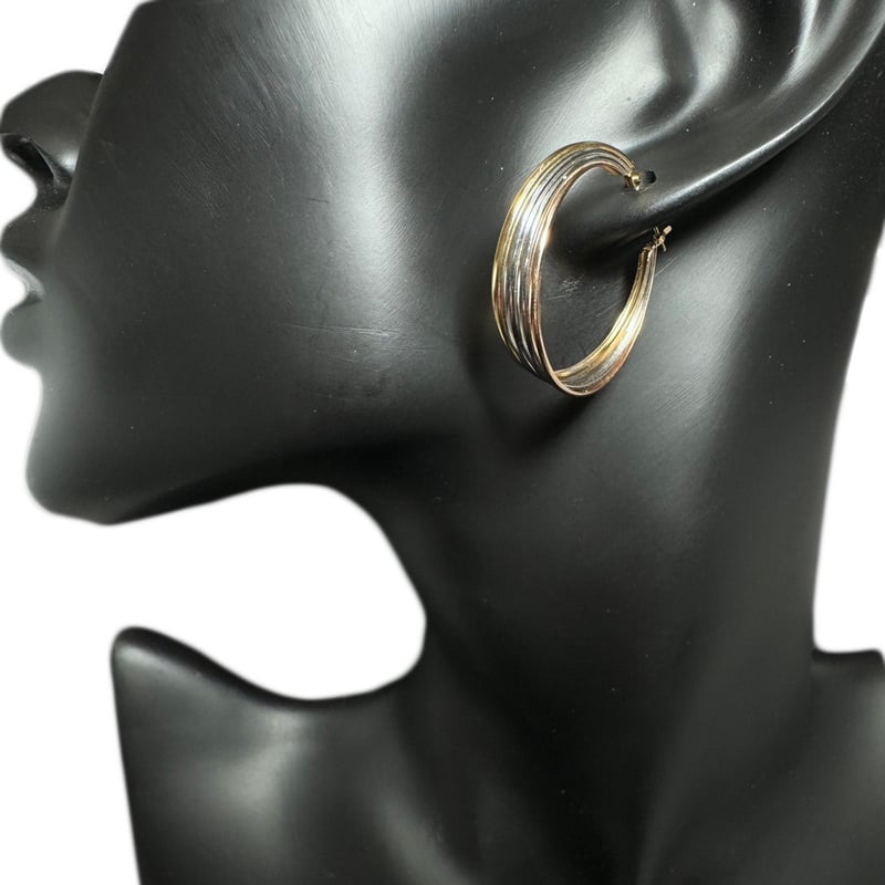 Pt/K18YG/K18PGコンビフープピアス | 日本最大級の品揃えを誇る大阪  