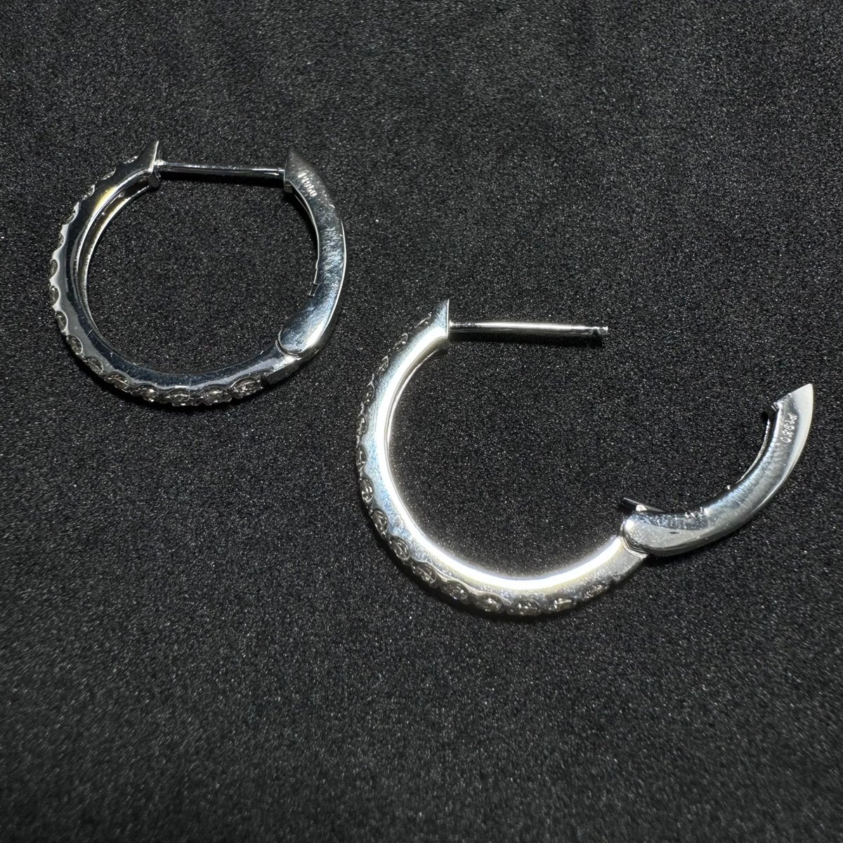 Pt1.00ctダイヤモンドフープピアス | 日本最大級の品揃えを誇る