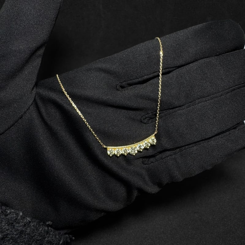 K18YG 0.910ct ダイヤモンド ライン ネックレス | 日本最大級の