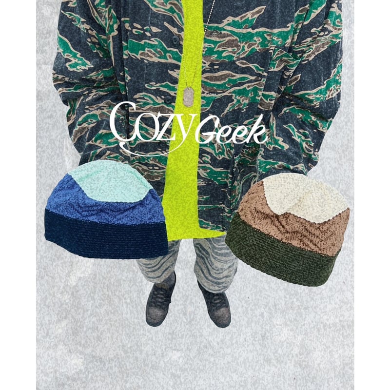 SALE geek Cotton Knit Hat (cozyhousetokyo別注) |