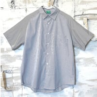50%off 4WD Stripe Contrast Button Down S/S Shirt