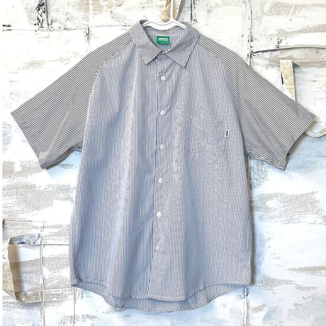 50%off 4WD Stripe Contrast Button Down S/S Shirt