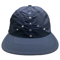 GARBAGE Soft Brim 6Panel Cap BIG PEACE (Navy)