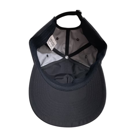 GARBAGE PRE CURVE BRIM 6 PANEL CAP (4:33) Black x Black