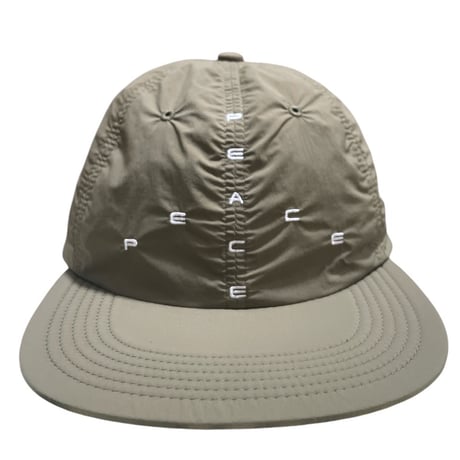SALE GARBAGE Soft Brim 6Panel Cap BIG PEACE (DK.Olive)