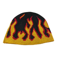 ファイヤーパターン Knit Cap (新品)