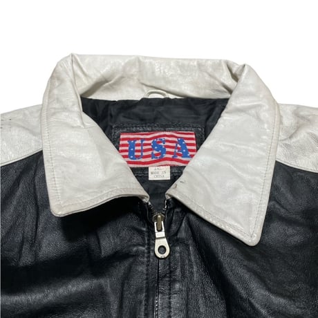 USA レザーJKT