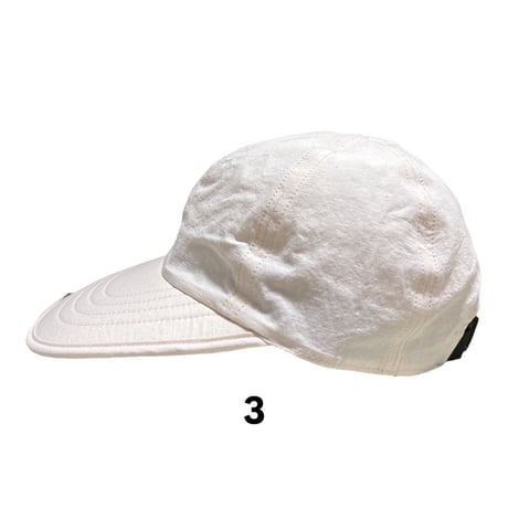 geek 6P Long Bill Cap (off-white)