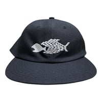 GARBAGE Hard Brim 6Panel Cap (Solidarity) Black
