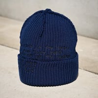 SALE GARBAGE Inside Out Cuff Beanie (Navy)
