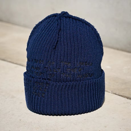 SALE GARBAGE Inside Out Cuff Beanie (Navy)