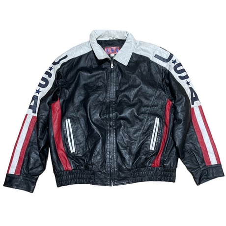 USA レザーJKT