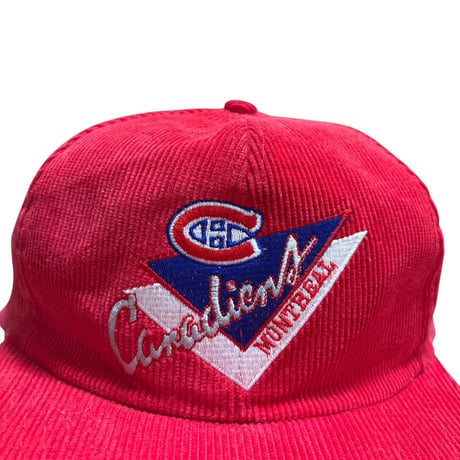 NHL Montreal Canadiens コーデュロイ Snap Back Cap (Dead Stock)