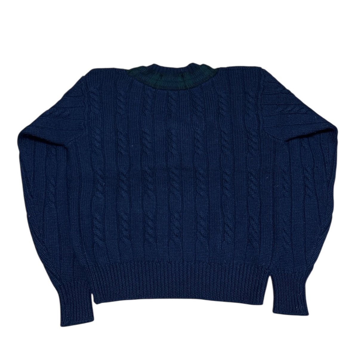 美品　国内正規品　LAUREN RALPH LAUREN ロゴチルデンニット ラルフローレン ポロ レディース Vネック チルデン クリケット