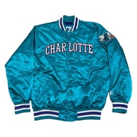 STARTER “NBA Charlotte Hornets” Satin Stadium JKT