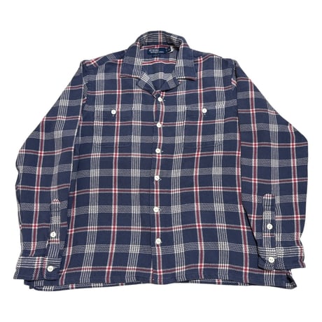 Polo Ralph Lauren Cotton ネル L/Sシャツ (Classic Fit)