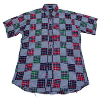 CHAPS Ralph Lauren パッチワーク S/Sシャツ