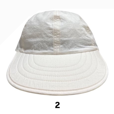 geek 6P Long Bill Cap (off-white)