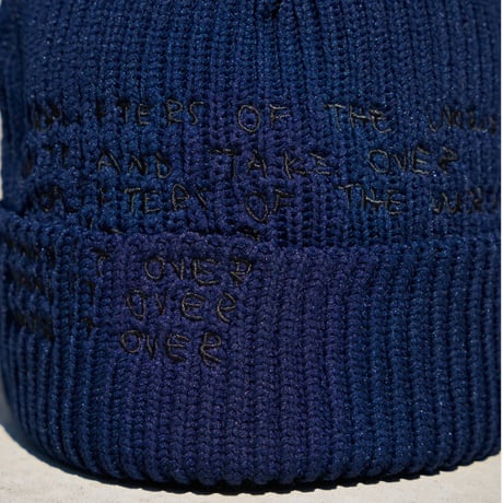 SALE GARBAGE Inside Out Cuff Beanie (Navy)