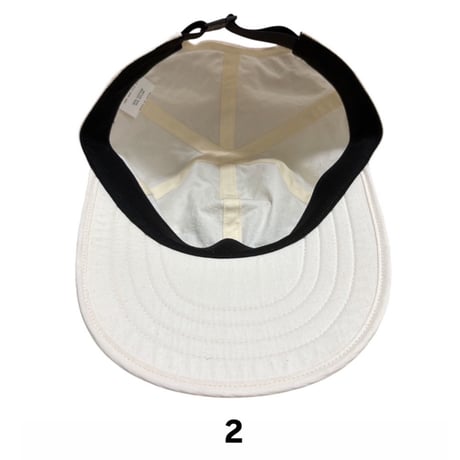 geek 6P Long Bill Cap (off-white)