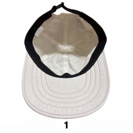 geek 6P Long Bill Cap (off-white)