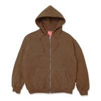 SALE TRIBE WEAR Basic Zip Up Hoodie (Brown)