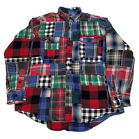 Polo Ralph Lauren パッチワーク Cotton ネル L/Sシャツ